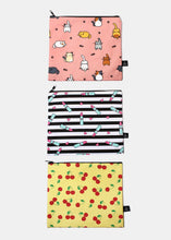 Load image into Gallery viewer, a2o Large Canvas Pouch - Ice Cream Cones