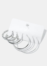 Load image into Gallery viewer, 3-Pair Multi Designed Hoops
