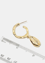 Load image into Gallery viewer, Cowrie Shell Dangle Earrings
