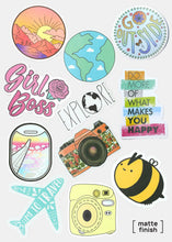 Load image into Gallery viewer, Oki Sticker- Rainbow Clouds
